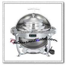 C371 Edelstahl Temperaturregelung Runde Suppe Mini Chafing Dish